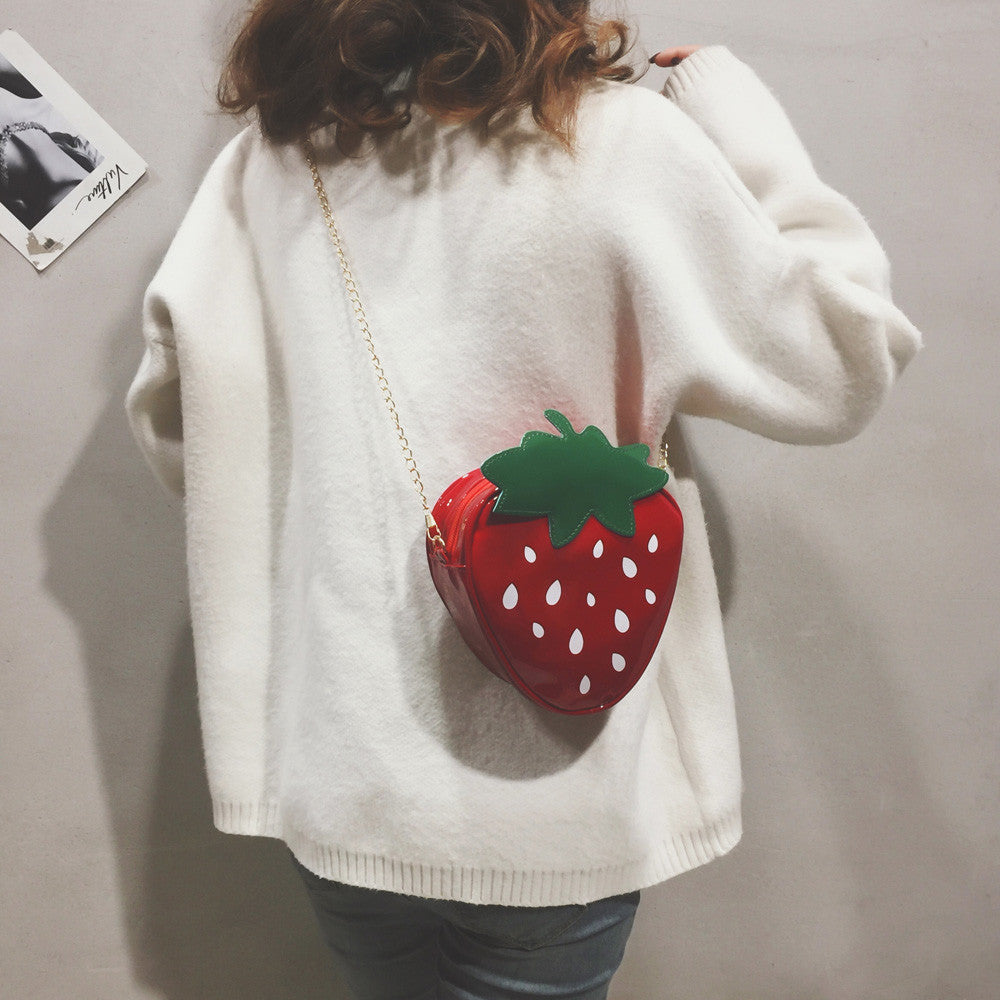Strawberry crossbody shoulder bag