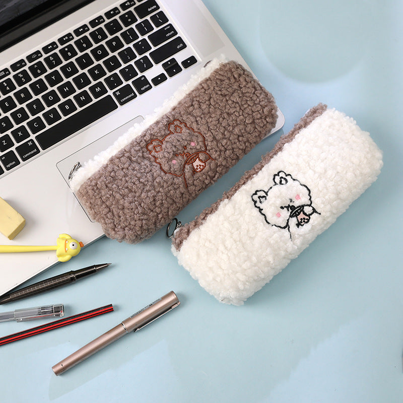 Cute Bear Plush Large Capacity Super Cute Pencil Case