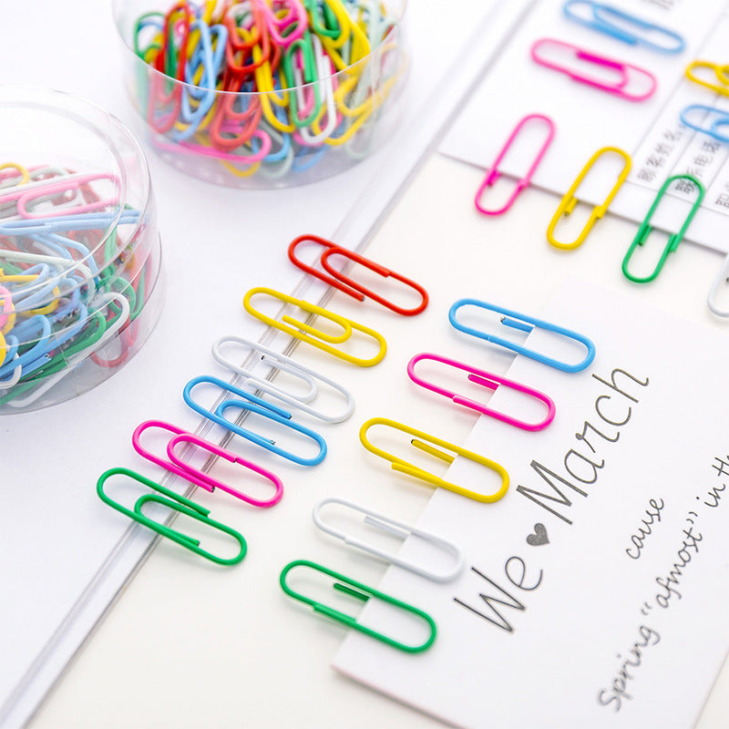 Peach Heart Mini Paperclip Small Cute Heart Stationery Bookmark