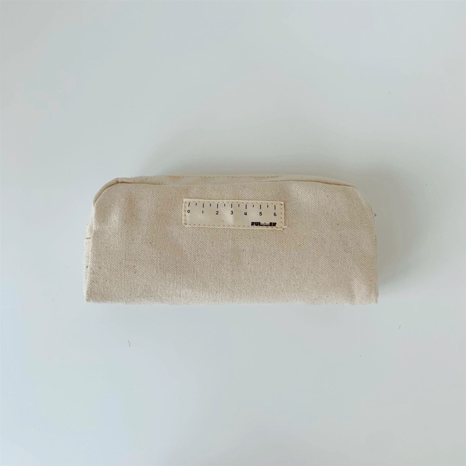 Solid Color Canvas Pen Bag Student Exam Stationery Creative Simple