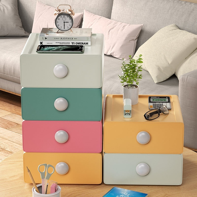 Drawer Desktop Storage Box Dresser Student Dormitory Stationery Organizing Storage Rack Artifact
