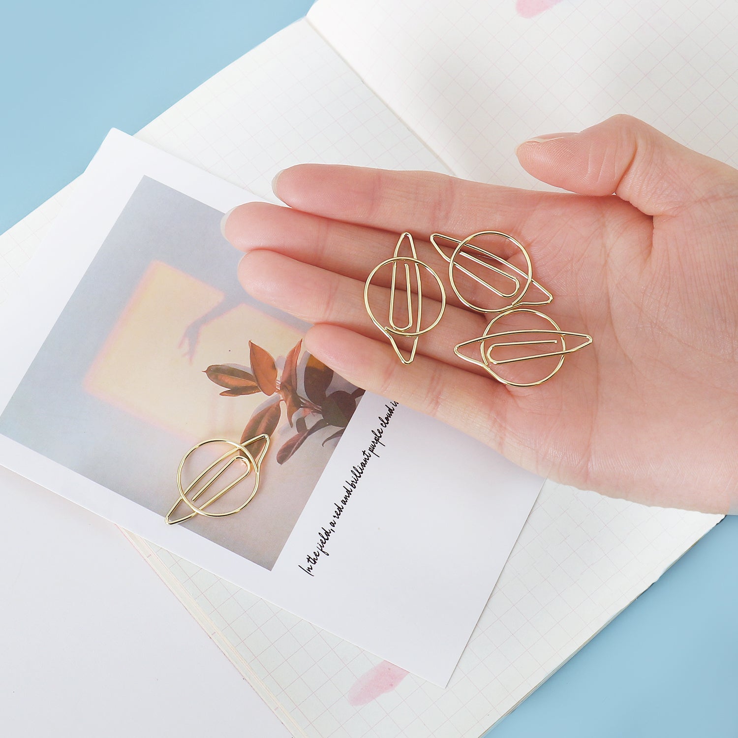 Creative Hand Account Decoration Bookmark Office Stationery Paper Clip