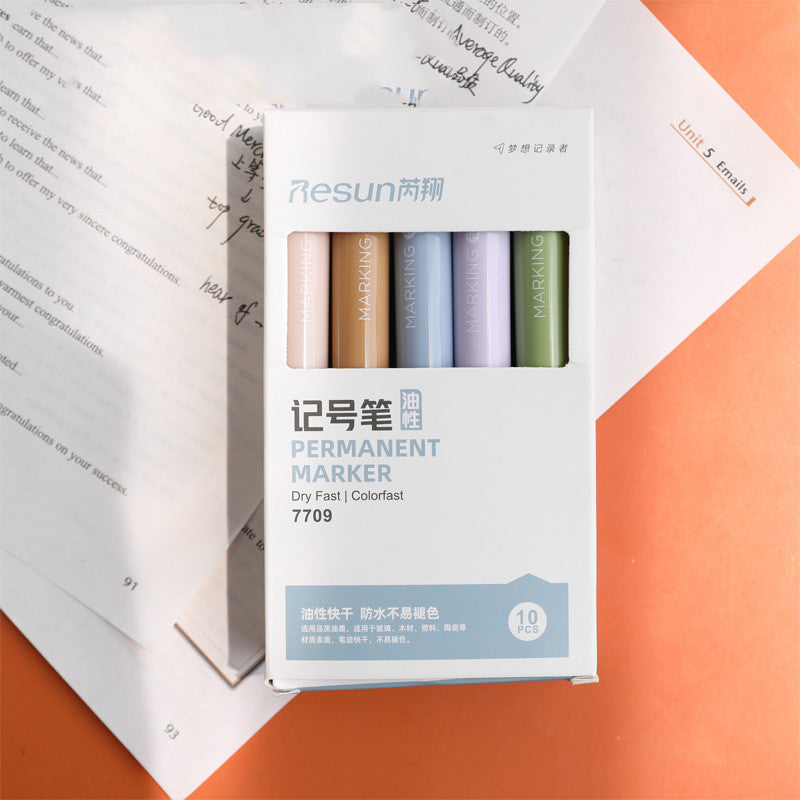 Soft Tip Marker Quick-drying Student Stationery Black Whiteboard Pen